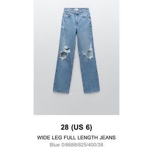 ZARA Wide Leg Ripped Jeans 👖

DISCONTINUED